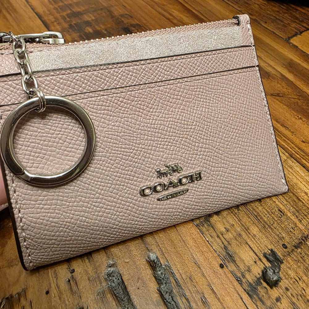 💟 Coach Ice Purple Mini Skinny ID Case NWT